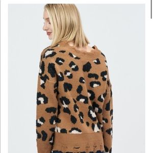 Cheetah print sweater